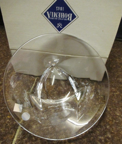 Bohemia crystal triangle bowl - crystal,