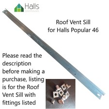 Greenhouse Spare Parts for Halls Popular 46 - Roof Vent Sill - not full window