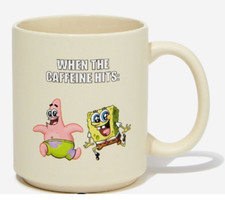 New SPONGEBOB SQUAREPANTS & Patrick Star Fun Ceramic Stackable Coffee Mug