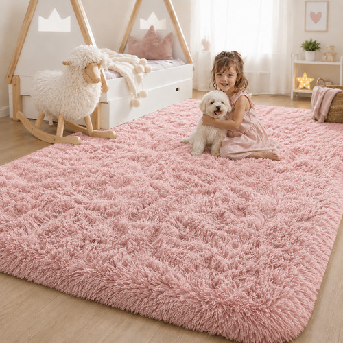 Thick large shaggy rugs - large, non