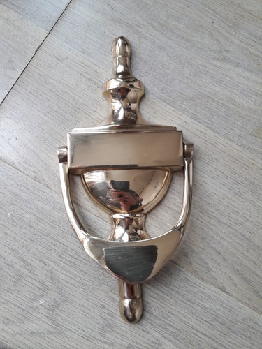 Brass door knocker - brass,