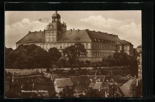 Weissenfels castle postcard - weissenfels, castle,