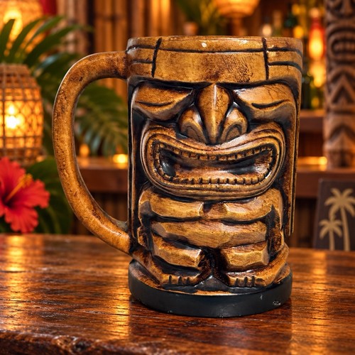 Vintage 1970s tiki god - vintage, mug