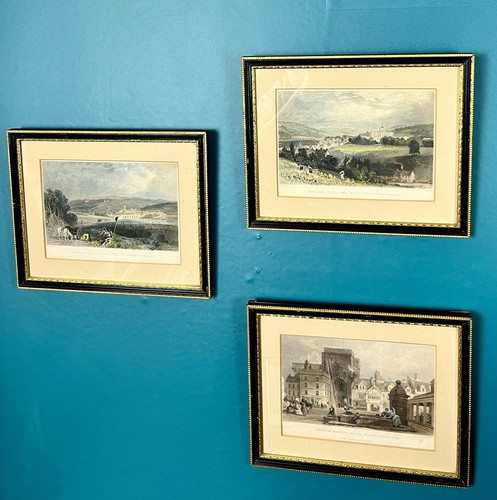 Antique coloured engravings - antique, by