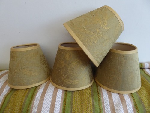 Vintage lamp shades - lamp-shades, gold