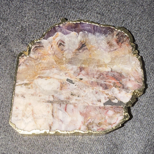 Geode stone coaster - geode,