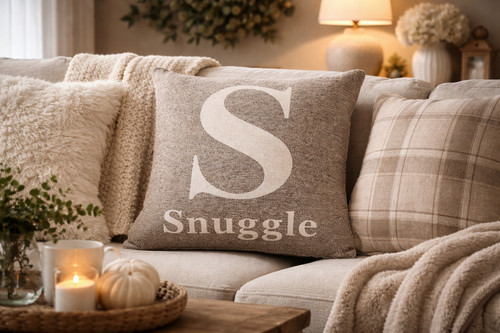 Snuggle natural cushion 45cm - natural,