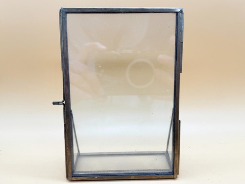 Antique metal glass photo - antique,