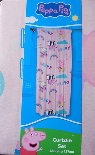 Official peppa pig curtain set - official,