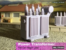 O Gauge Railway - Power Transformer Model - Wagon Load Scenery 7mm Diorama