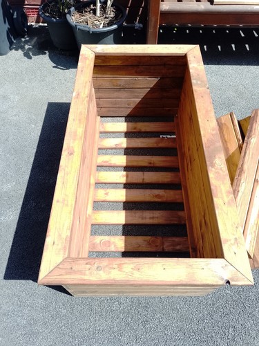 Wooden garden planter - , trough