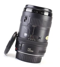 Canon EF 135mm F2.8 Soft Focus Autofocus Prime Lens EOS DSLR Front & Rear Cap