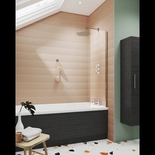 Fixed straight bath - screen,