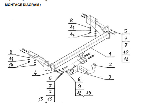Swan neck tow bar - swan,