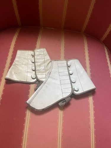Vintage leather spats - vintage, with