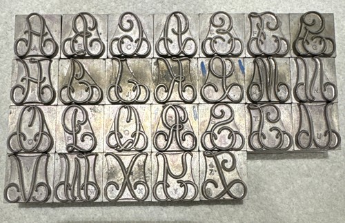 Vintage large font - font, metal
