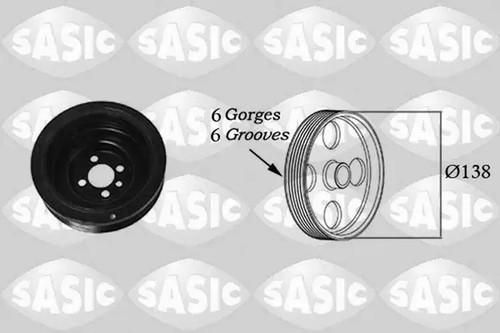 Crankshaft pulley 2156018 - pulley,