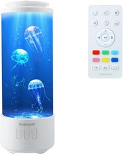 4 Modes Jellyfish Aquarium Lamp 7 Colour Light Changing for Home Decor - Dusty