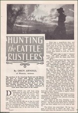 HUNTING THE CATTLE-RUSTLERS : THE RANCHERS OF THE AMERICAN SOUTH-WEST & MEXICO D