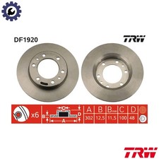 2x BRAKE DISC DF1920 FOR