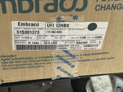 Embraco ufi12hbx condensing - ufi12hbx,