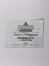 Sabbatt + Xentrix Ticket