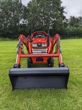 Kubota compact tractor loader, Trailer Flail Mower Wood Chipper Roller 
