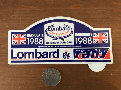 Lombard rac rally sticker - rac,
