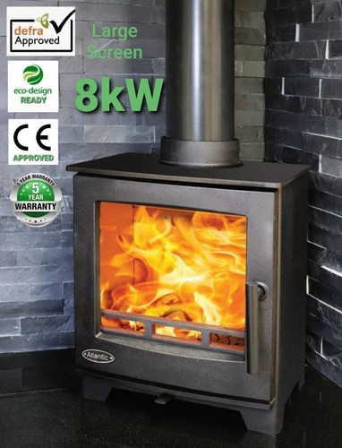 8kw woodburning stove cast - woodburning,