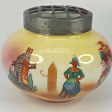 Antique Dutch Ceramic Flower