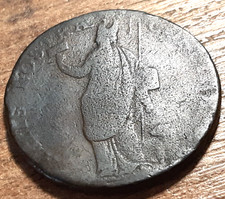 GEORGE III CONDER HALFPENNY 1792