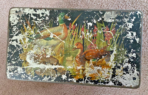Antique confectionary tin - antique, by