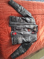 Vintage Echtes Leder Black