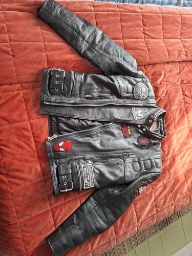 Vintage echtes leder black - vintage,