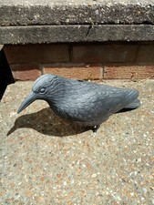 DECOY CROW FAKE BIRD GARDEN PEST DETERRENT RAVEN FULL BODY FEET STACKABLE