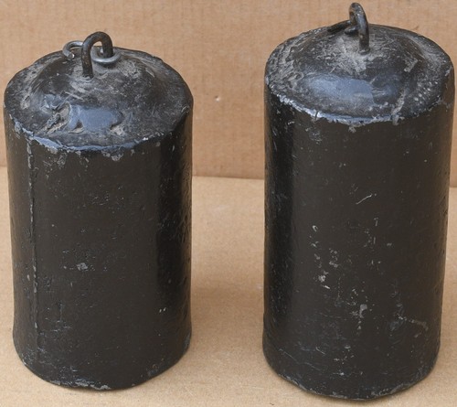 Pair heavy metal weights - pair,