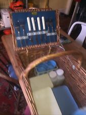 Vintage Brexton wicker picnic