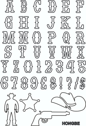 Alphabets letters cowboy - alphabets,