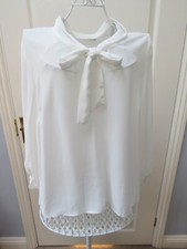 TU Pussy Bow Blouse Size 16