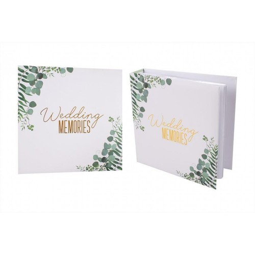 Wedding photo album - wedding, eucalyptus