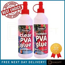 PVA GLUE BOTTLES WASHABLE SAFE MULTIPACK SCHOOL ART CRAFT HOME OFFICE NON TOXIC