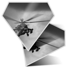 2 x Diamond Stickers 7.5cm BW