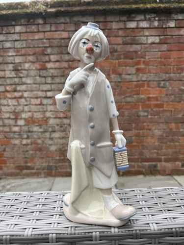 Vintage glass clown ornament - vintage,