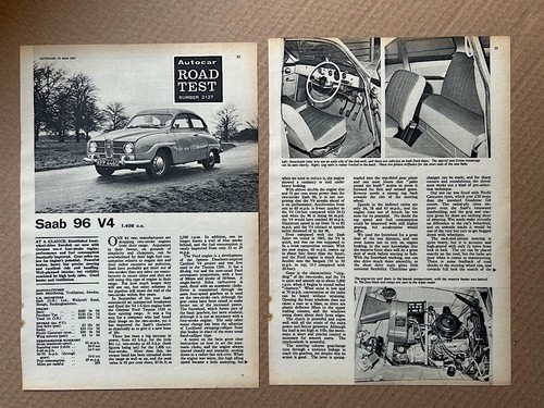 Saab autocar road test - road,