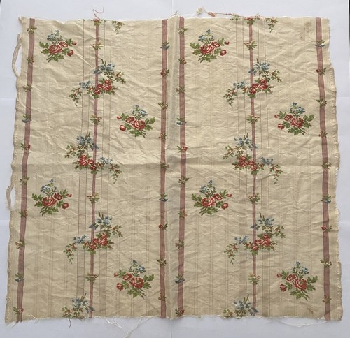 Antique georgian lampas - georgian, fabric