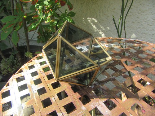 Geometric glass and metal - and,