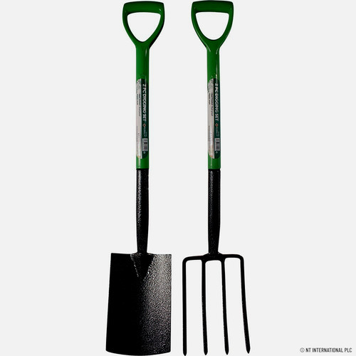 2pc fork and digging spade - fork, set