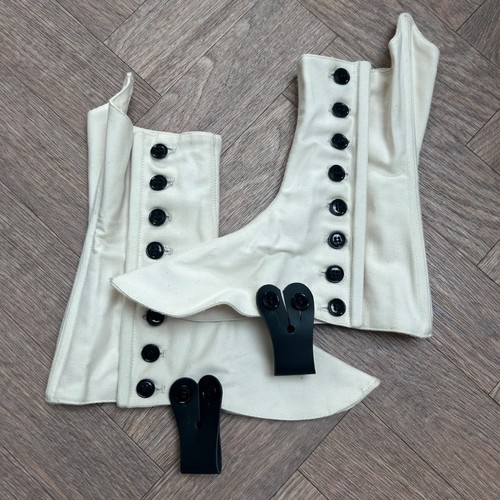 Scottish white gaiters size - white,