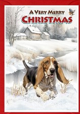 Basset Hound Dog A6 (4"x6")