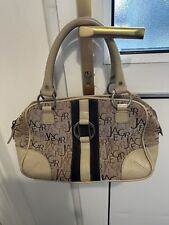 Jaeger Vintage Grab Bag Ecru Beige Brown 